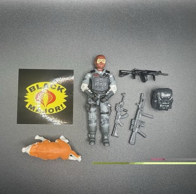 Black Major Custom Gi Joe Cobra Abyss  Viper K9 Handler Wolf Beachhead 3.75
