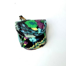 VERA BRADLEY Small Magnetic Closure Blue Floral Travel Pacifier Holder Case 1A