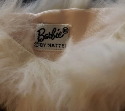 Vintage Barbie #983 ENCHANTED EVENING Rabbit Fur Stole  EXCELLENT Original