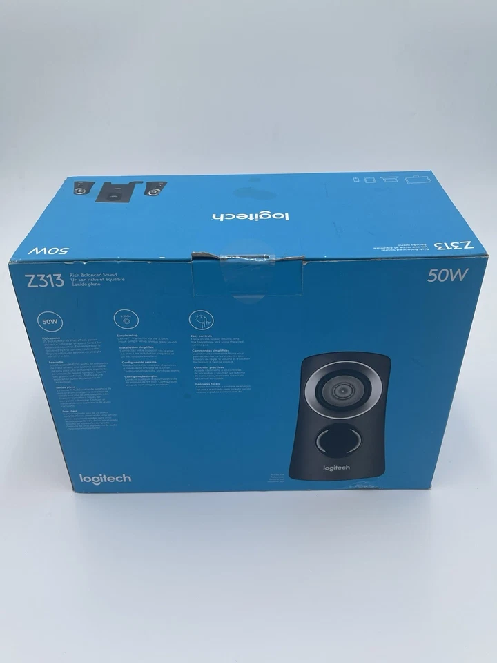 Logitech Z313 - 50W 3,5mm Eingang Soundsystem Schwarz. Offizielle BestBuy Veröffentlichung - Bild 2 von 4