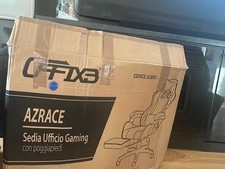 Sedia Ufficio Gaming AZRACE Ecopelle OFFIX3 con Poggiapiedi P
