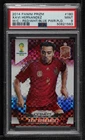 2014 Panini Prizm World Cup Soccer Red White and Blue Plaid Xavi Hernandez #180 PSA 9