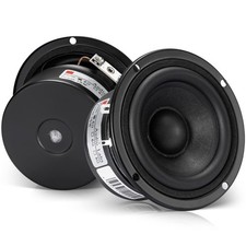 Facmogu 3 inch Tweeter Speakers HiFi Full Range Woofer 4 Ohm, Black 