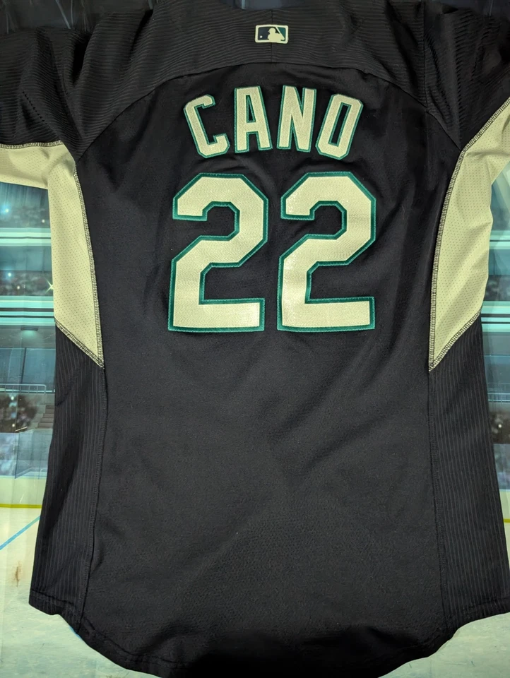 MLB Majestic CoolBase Seattle Mariners Robinson Cano Spring Training Jersey Sz44 - Image 2 of 4