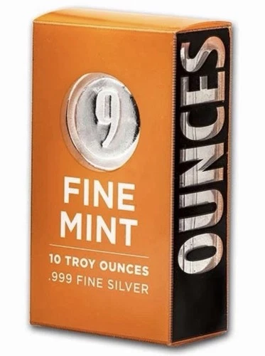 10 oz Silver Bar - 9Fine Mint
