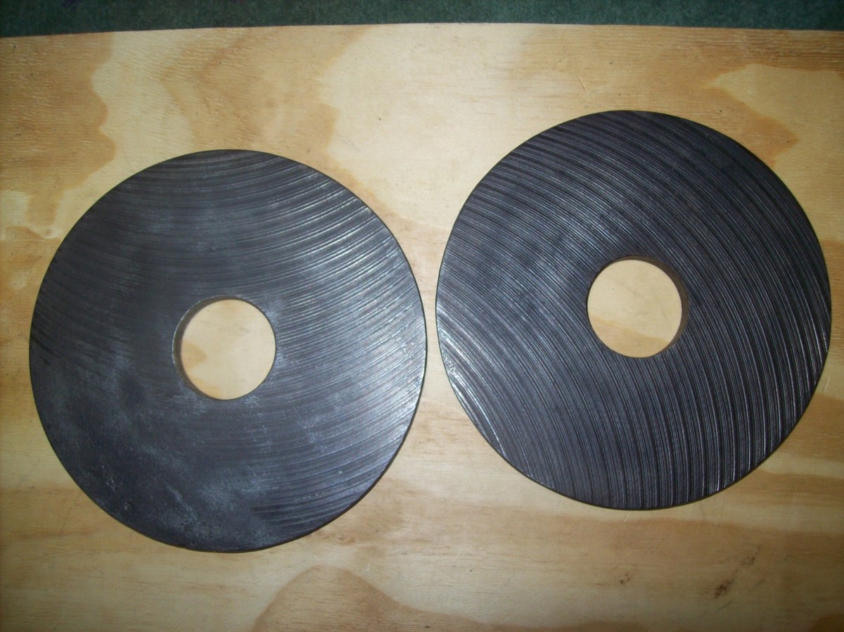 Poids York Barbell Olympic Milled 5s - Vintage USA - Musculation Strongman - Fonte Brute