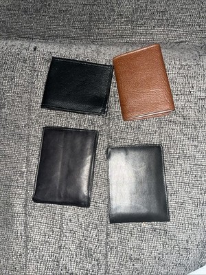 Top quality 100% genuine leather wallet in black, brand new with tags