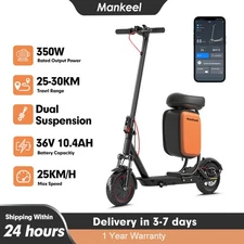 LOT of Features Packed In: Foldable Electric Scooter with Dual Shock & Seat App