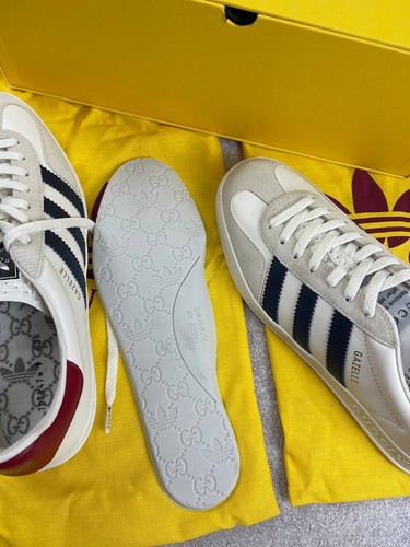 Adidas Gucci Gazelle White Size US 9 1/2 - Picture 16 of 20