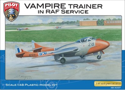 PLR-48A007 Pilot Replicas 1/48 Vampire T11 Trainer in RAF service