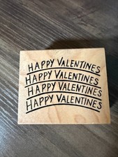 Great Impressions  E484 Happy Valentines Rubber Stamp  A1
