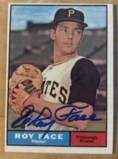 ELROY FACE 1961 Topps #370 Baseball Card PITTSBURGH PIRATES AUTO Autograph