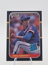 1987 Donruss Rated Rookie Greg Maddux #36 Chicago Cubs Baseball