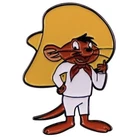 Vintage Speedy Gonzales Lapel Pin Badge Enamel Brooch: Hat Bag Scarf Coat