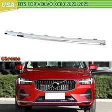 Front Bumper Lower Valance Molding Trim Strip Chrome For Volvo XC60 2022-25 USA