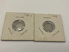 1908 & 1909 P BARBER SILVER DIMES