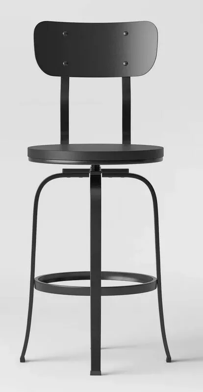 Dakota adjustable wood seat cheap barstool