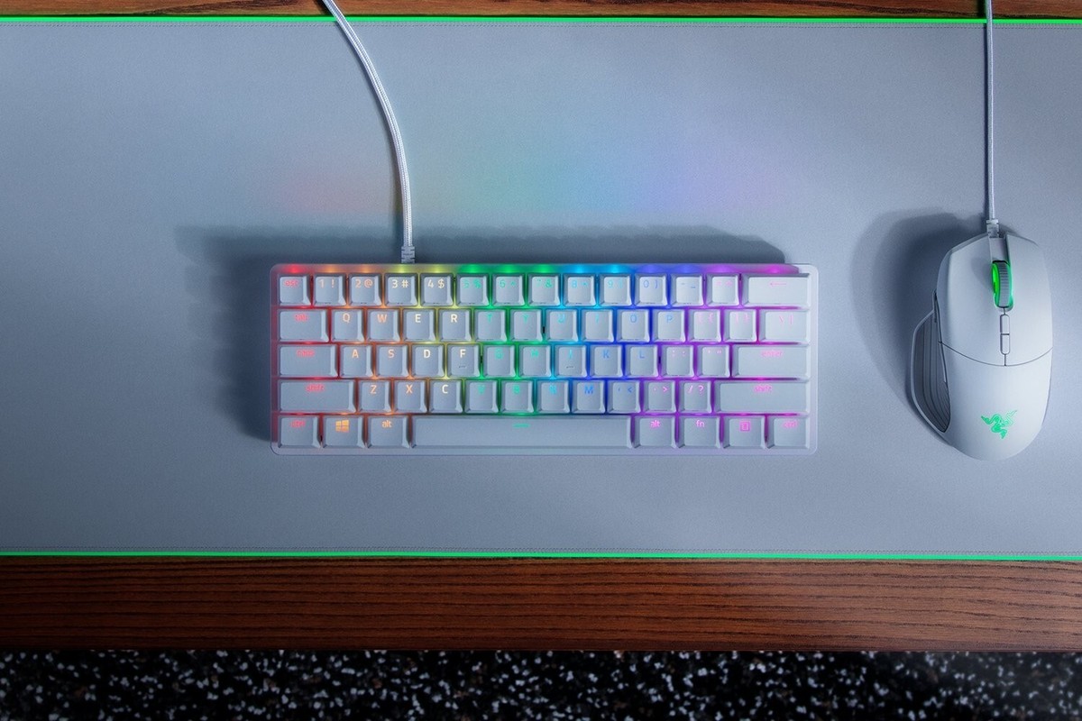 Razer Huntsman Mini Clicky Optical Switch Mercury Hebrew RZ03