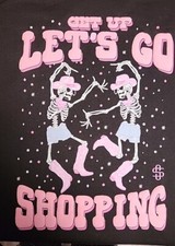 Simply Southern X-LARGE Black "LETS GO SHOPPING" Crewneck Sweatshirt New W/ tag