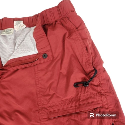 L.L. Bean Mens Button Fly 6 Pocket Hybrid Utility Swim Trunks Size XL - Picture 8 of 11