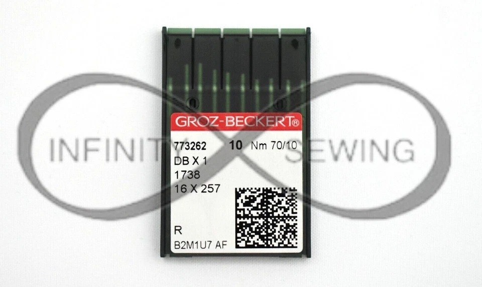 Groz-Beckert 50Pcs Industrial Sewing Machine Needles DBx1 16x257 1738