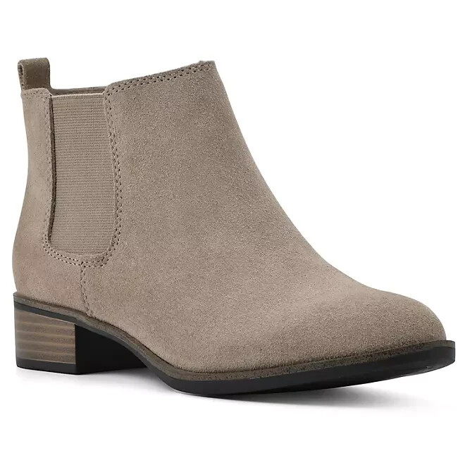 White Mountain Ladies Ankle Boots Size 7 Taupe Suede | eBay display picture 1