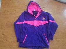 Vtg New 90's Nils Medium Ski Jacket Hooded Powder Shell Purple Pink Diet Pepsi