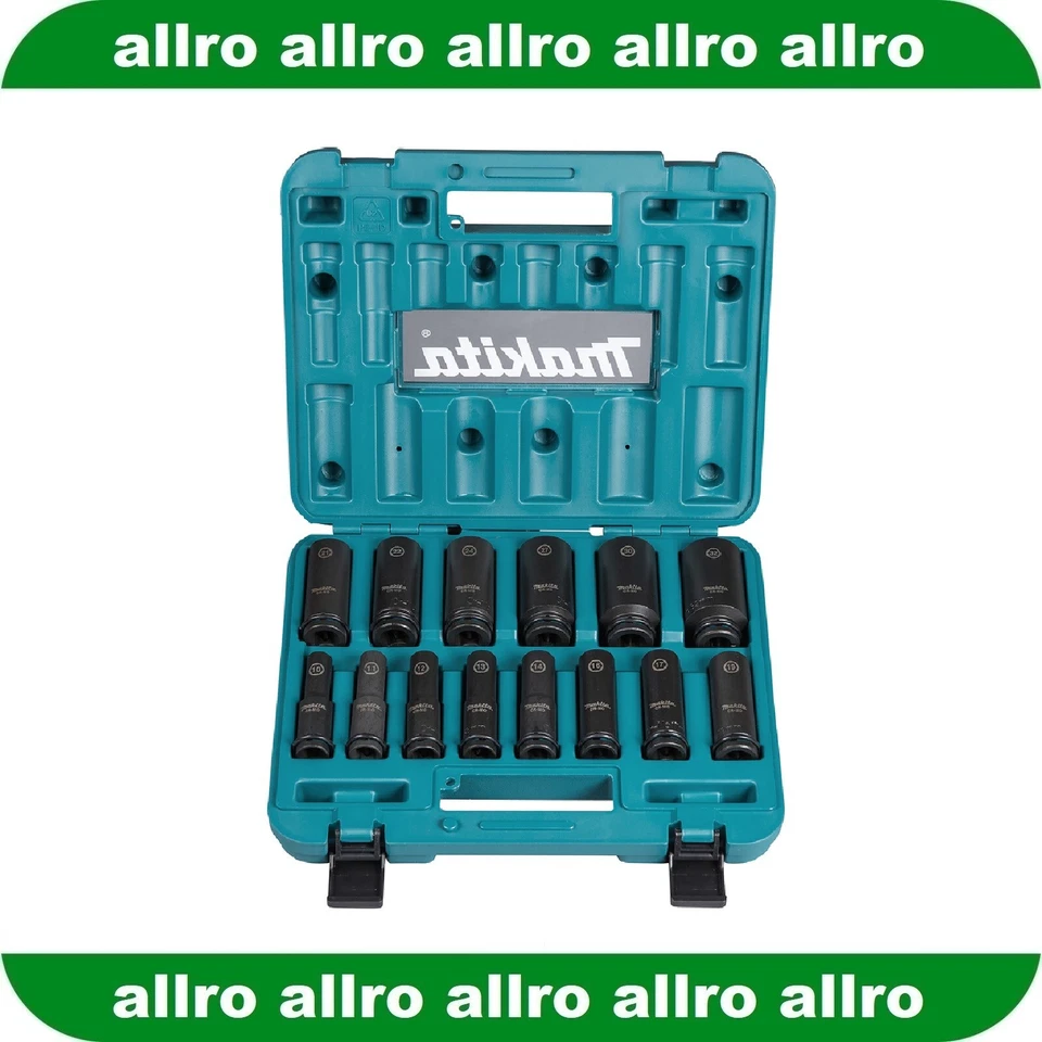 MAKITA IMPACT BLACK Schlagnuss-Set 14-tlg. 1/2" - E-16586 -NEU-