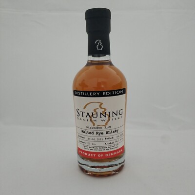 (479,96 EUR/l) Stauning Malted Rye Whisky Barbados Rum, 0,25l, 54,3%