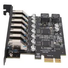 7-Port PCIE Expansion Card PCIE To USB3.2 Expansion Card 5Gbps GEN1 for PC NEW