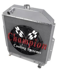 1942 - 1952 Ford Truck 3 Row Advanced Radiator W 16 Fan Chevy Config Cc4252ch