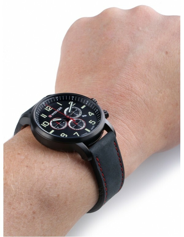 Wenger Swiss Made Men's Quartz Chronograph Watch 10 ATM 01.1543