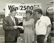Vintage Shell Gas Station Photo & Certificate Dealer Management Award 1966