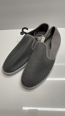 New Men s Basic Editions Grey Mesh Casual Sneakers Size 9.5