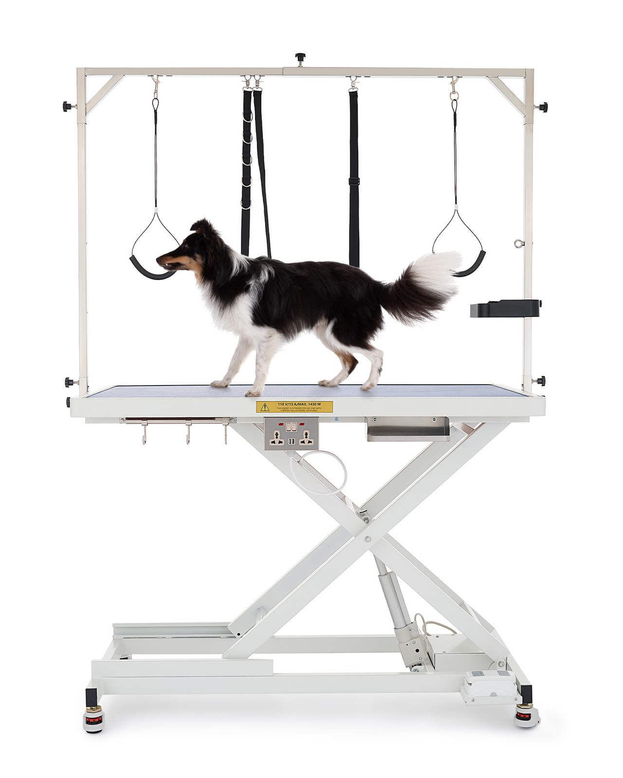 CO-Z Electric Hydraulic Dog Grooming Table Heavy Duty Grooming Station w 4 Noose
