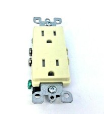 15 Amp 125 Volt Decora Duplex Receptacle Residential Grade Leviton FREE SHIP c