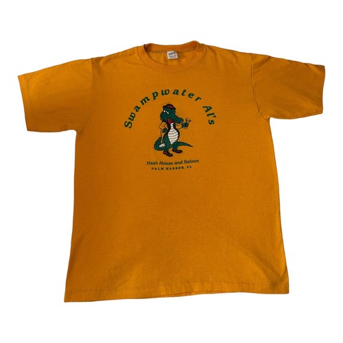 Swampwater Al’s Palm Harbor Florida Tee Shirt Single Stitch VTG c1983 VTG Rare - Foto 5 di 17