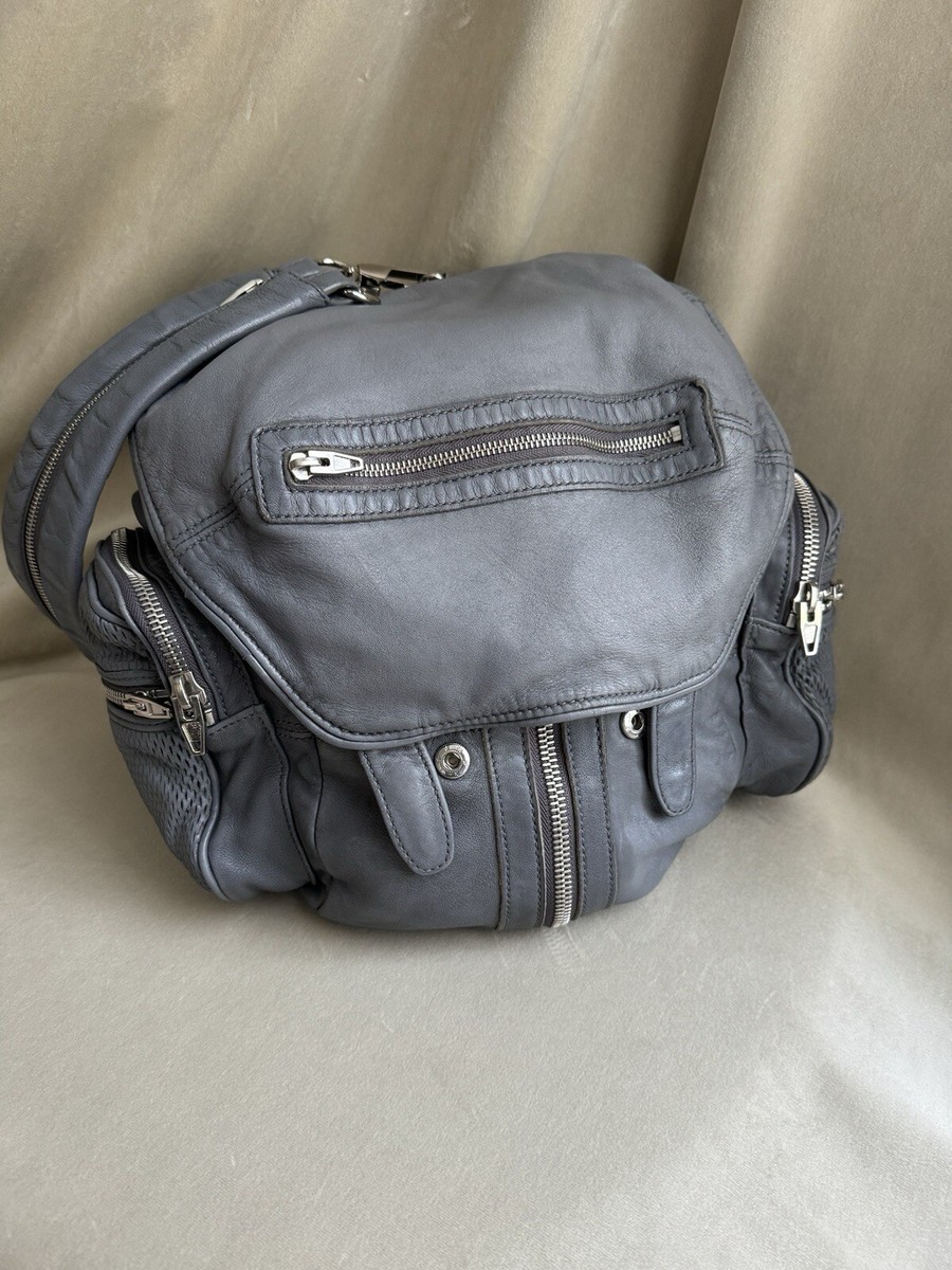 極上14万 Alexander Wang MARTI リュック ショルダーバッグ Alexander Wang Marti Grey Leather Backpack Shoulder Bag | eBay