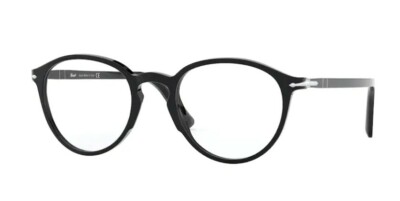 Persol 0PO3218V 95 Black/ Silver Unisex Eyeglasses 