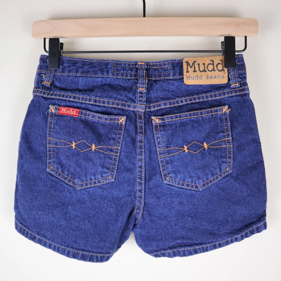 Vintage Y2K MUDD Low Rise Jean Shorts Size 12 Waist 12.5" Rise 8.5" - Image 2 of 4