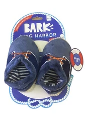 Bark Box Wag Harbor Boat Chews Dog Squeaky Toys Baby Boat Shoes XS-Small 1 Pair