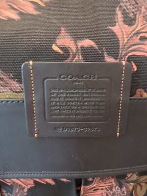 Coach 1941 Men Scout Backpack Oak Leaf Print On Cavas With  display picture 3