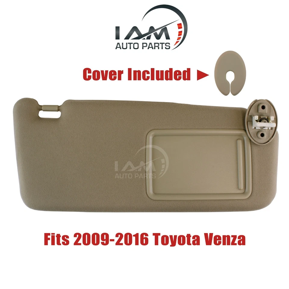 Parasol pasajero derecho para Toyota Venza TAN beige marfil 2009-2016 Foto 2 de 3
