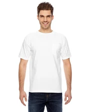 Bayside Adult 6.1 oz., 100% Cotton Pocket T-Shirt - BA7100