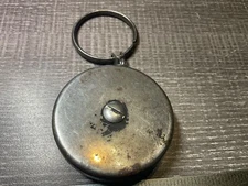 Very Rare Key-Bak Retractable Key Ring Holder Vintage Stainless Steel