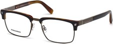 DSQUARED2 DQ 5169 Miami 005 Black Square Eyeglasses Frame 53-18-140 DQ5169