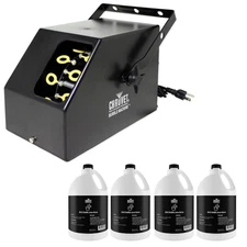 Chauvet DJ B-250 Bubble Machine + (4) Gallons Fluid/Juice BJU B250