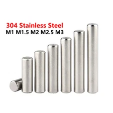 1mm 1.5mm 2mm 2.5mm 3mm Metric Steel Dowel Pins A2 Stainless Steel Dowels DIN7