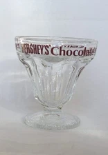 Hershey's Chocolate Lover Ice Cream Sundae Glass Desert Dish Collectilbe Gift