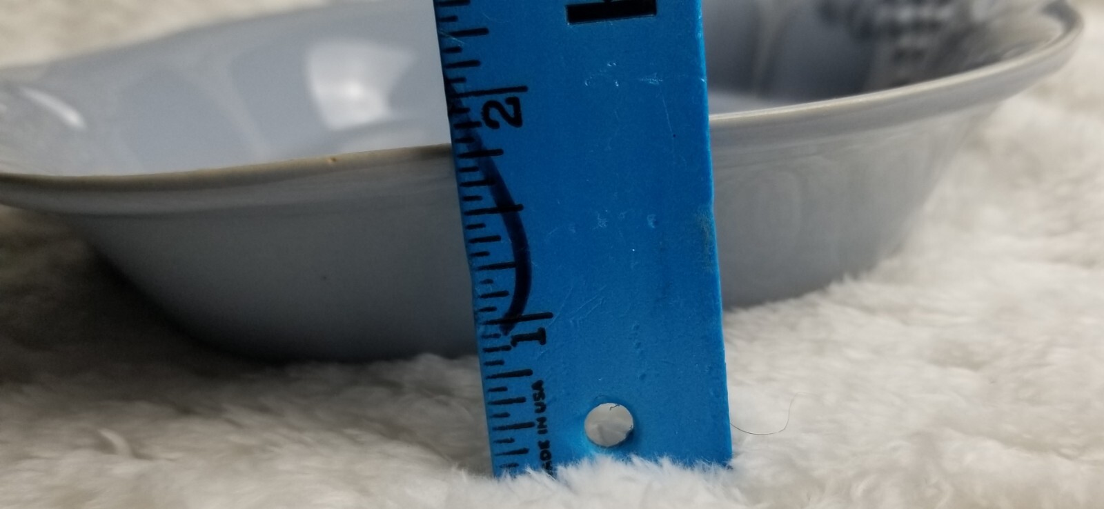 Vintage GRESTEL of Portugal Stoneware 10” Pie Plate Fruit Trim Glazed EUC